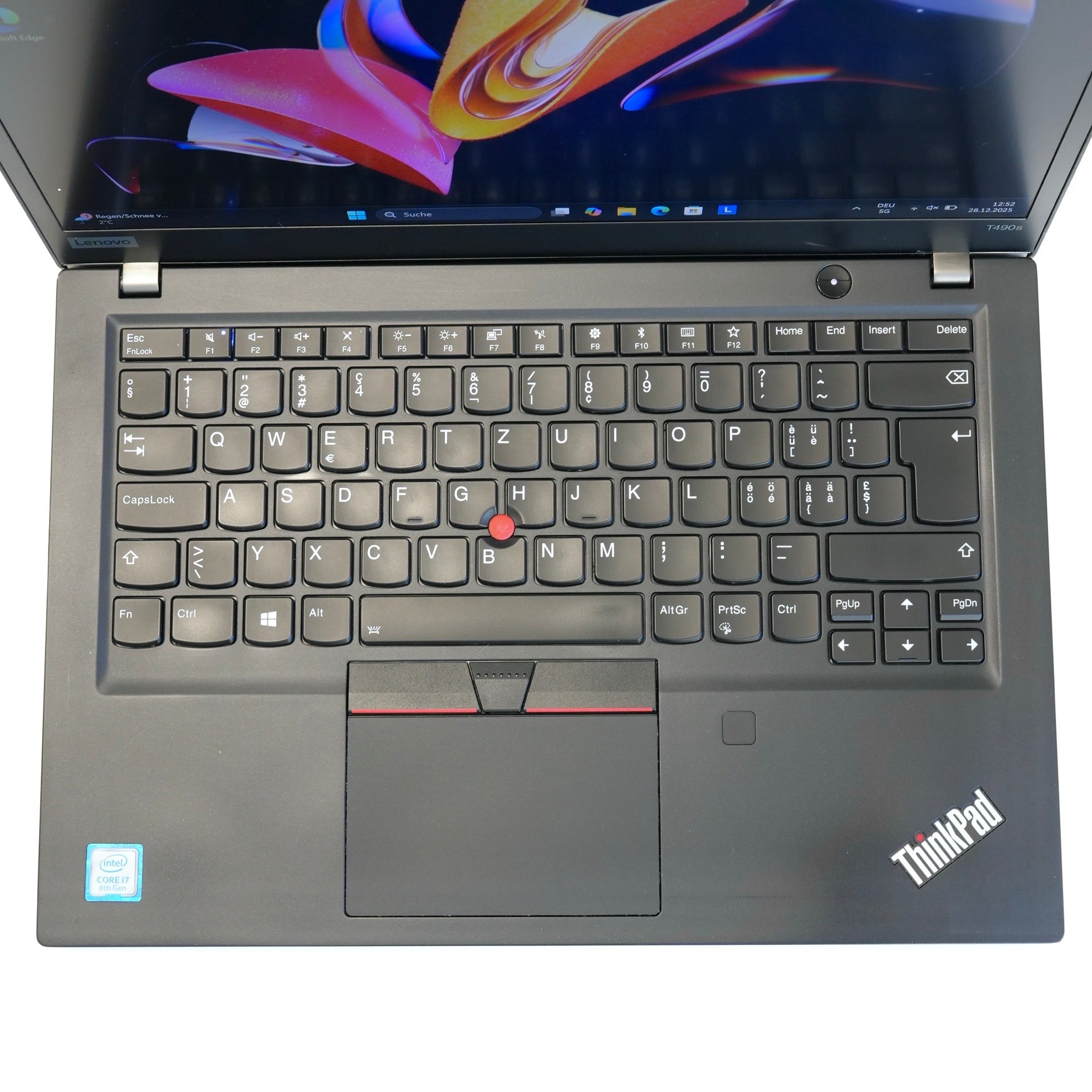 Jimis Hardware lenovo thinkpad t490s i7 8th 8gb 256gb nvme generalüberholte Business Hardware