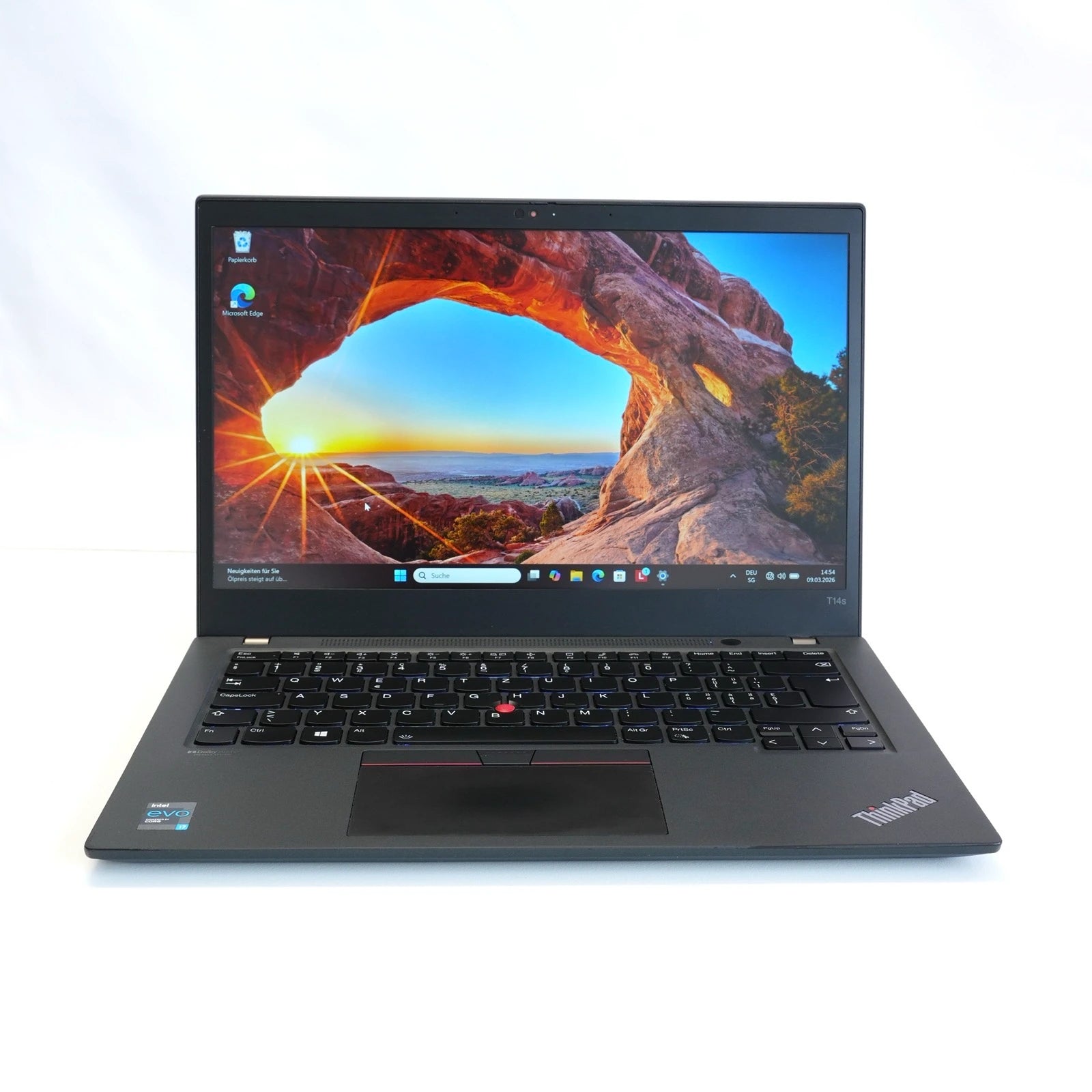 Lenovo ThinkPad T14s Gen 2 i7 16GB 256GB A-Grade Refurbished Business Laptop Schweiz