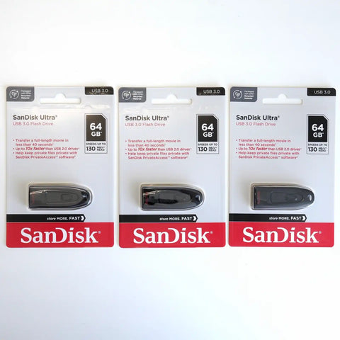SanDisk Ultra 64GB USB 3.0 Stick 3er Set SDCZ48-064G-U46 Schweiz