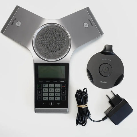 Yealink CP930W DECT Konferenztelefon mit W60B Basisstation für kabellose Telefonkonferenzen
