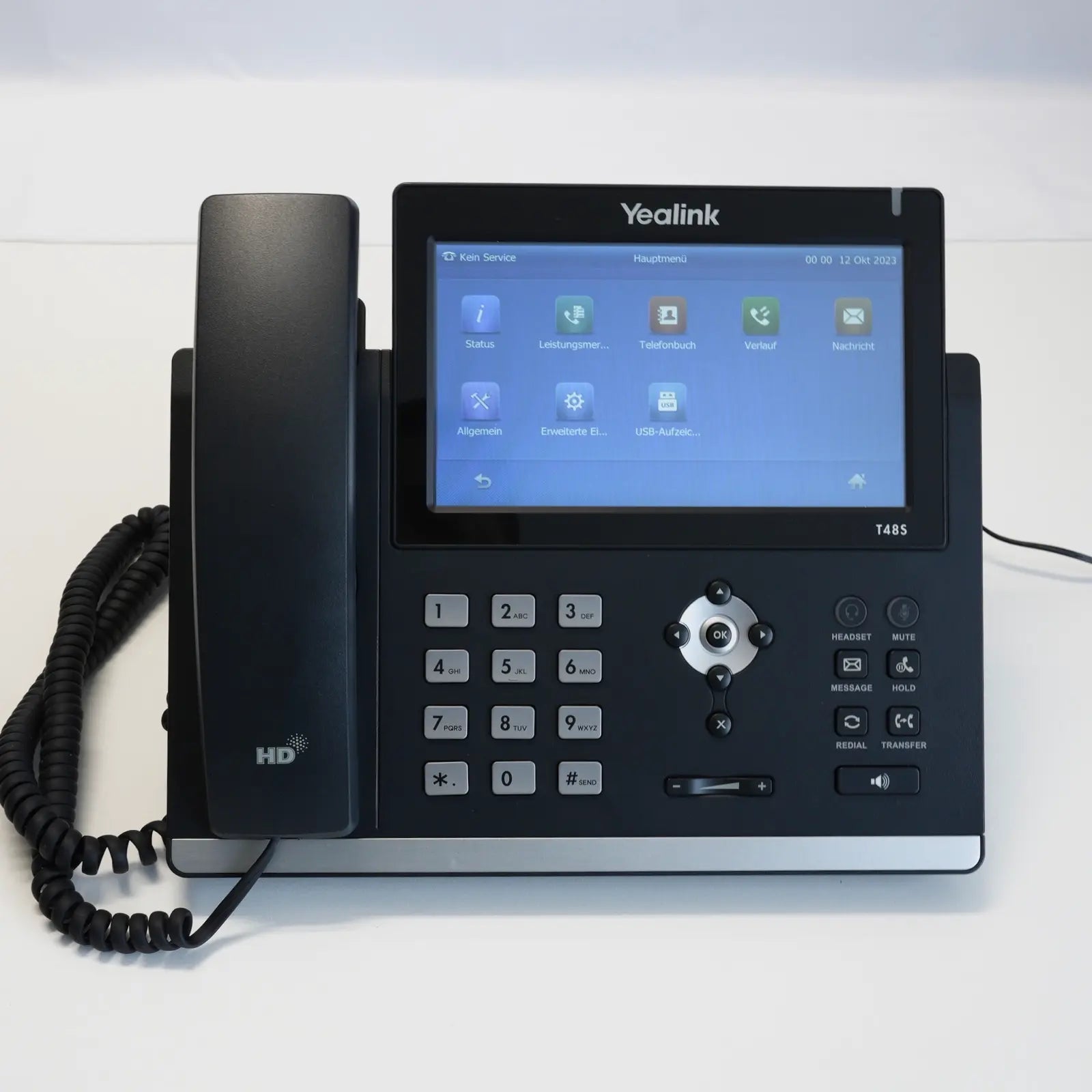 Yealink SIP-T48S IP Telefon mit 7 Zoll Touchscreen, Gigabit Ethernet und PoE
